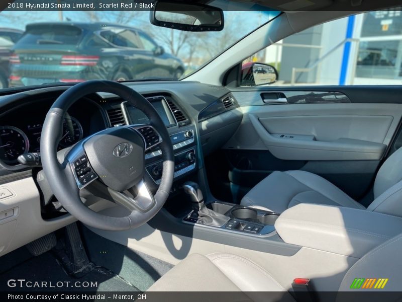 Scarlet Red / Black 2018 Hyundai Sonata Limited