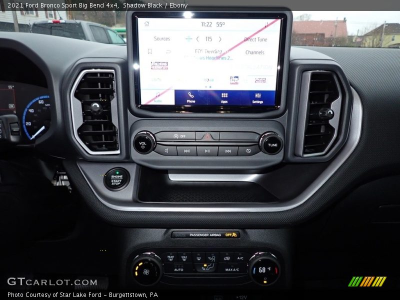 Controls of 2021 Bronco Sport Big Bend 4x4