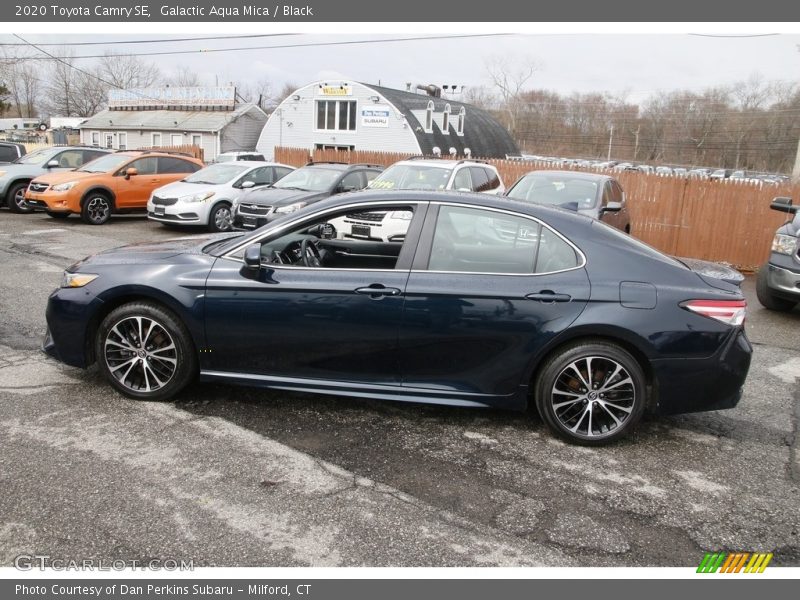 Galactic Aqua Mica / Black 2020 Toyota Camry SE