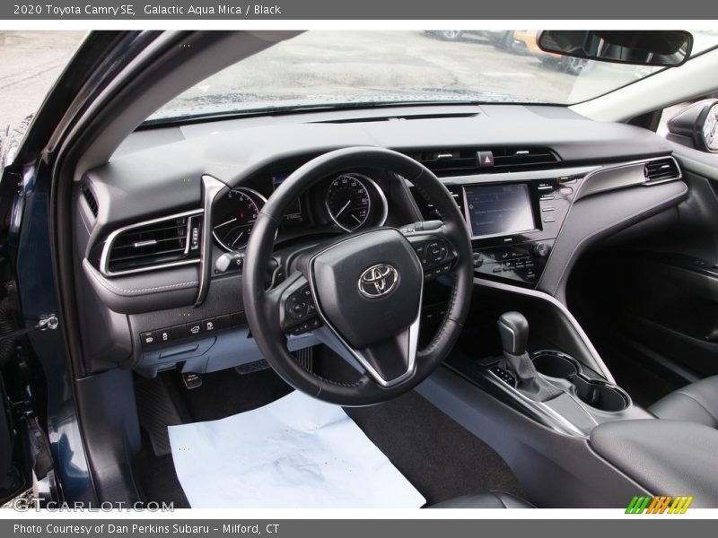 Galactic Aqua Mica / Black 2020 Toyota Camry SE