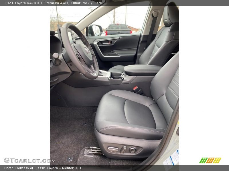 Lunar Rock / Black 2021 Toyota RAV4 XLE Premium AWD