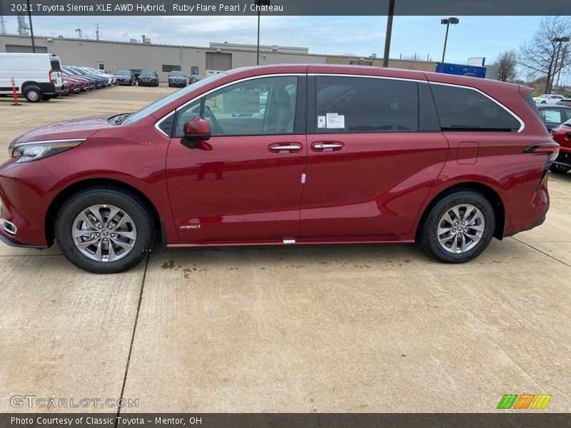 Ruby Flare Pearl / Chateau 2021 Toyota Sienna XLE AWD Hybrid