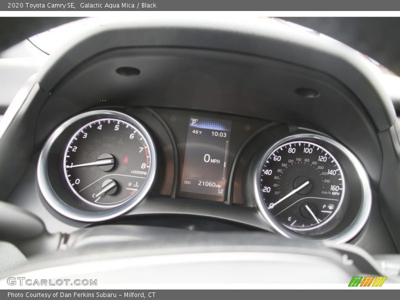 Galactic Aqua Mica / Black 2020 Toyota Camry SE