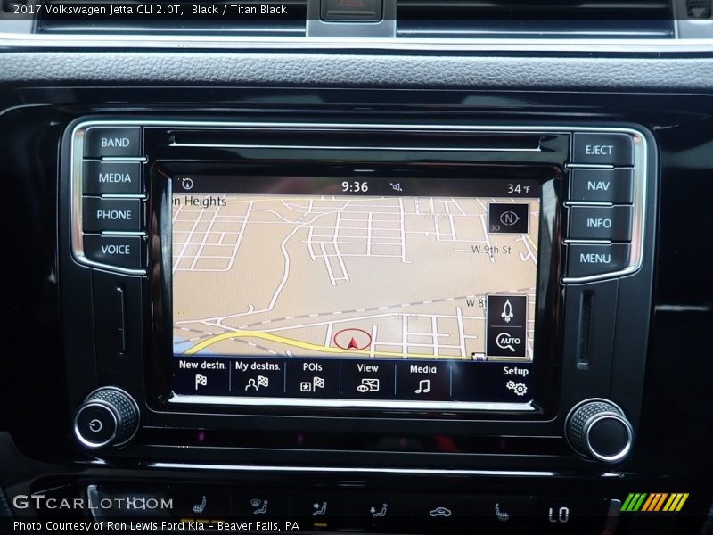 Navigation of 2017 Jetta GLI 2.0T