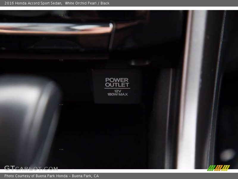 White Orchid Pearl / Black 2016 Honda Accord Sport Sedan