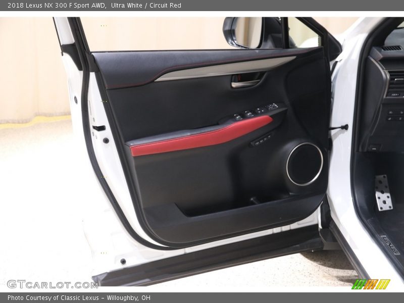 Ultra White / Circuit Red 2018 Lexus NX 300 F Sport AWD
