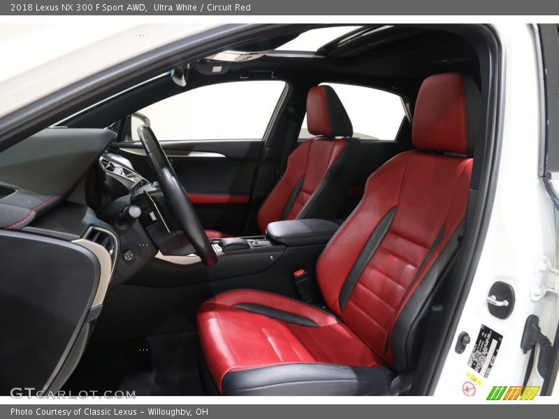 Ultra White / Circuit Red 2018 Lexus NX 300 F Sport AWD
