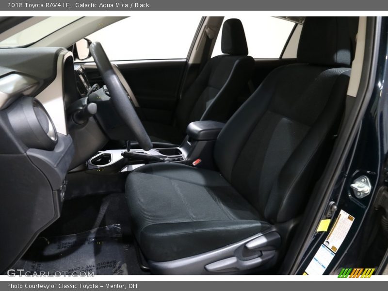 Galactic Aqua Mica / Black 2018 Toyota RAV4 LE
