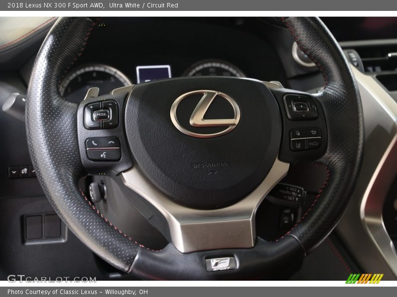 Ultra White / Circuit Red 2018 Lexus NX 300 F Sport AWD