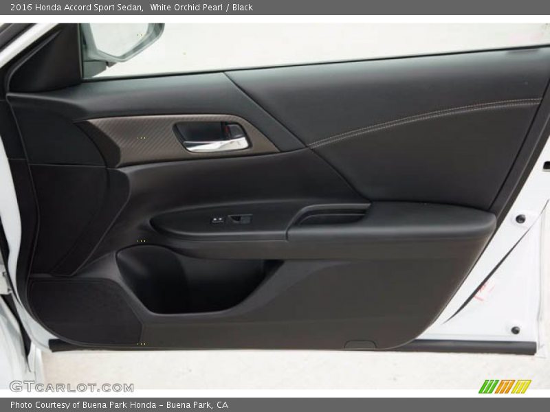 White Orchid Pearl / Black 2016 Honda Accord Sport Sedan