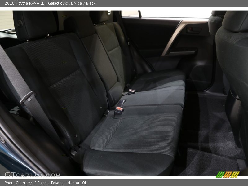 Galactic Aqua Mica / Black 2018 Toyota RAV4 LE
