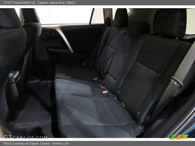 Galactic Aqua Mica / Black 2018 Toyota RAV4 LE