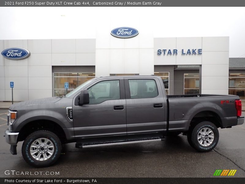 Carbonized Gray / Medium Earth Gray 2021 Ford F250 Super Duty XLT Crew Cab 4x4
