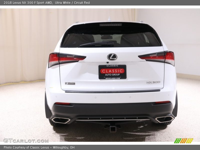 Ultra White / Circuit Red 2018 Lexus NX 300 F Sport AWD