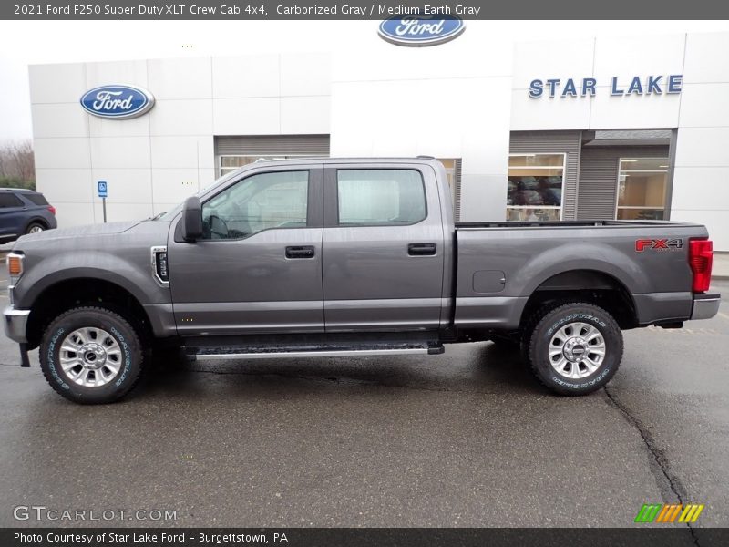 Carbonized Gray / Medium Earth Gray 2021 Ford F250 Super Duty XLT Crew Cab 4x4