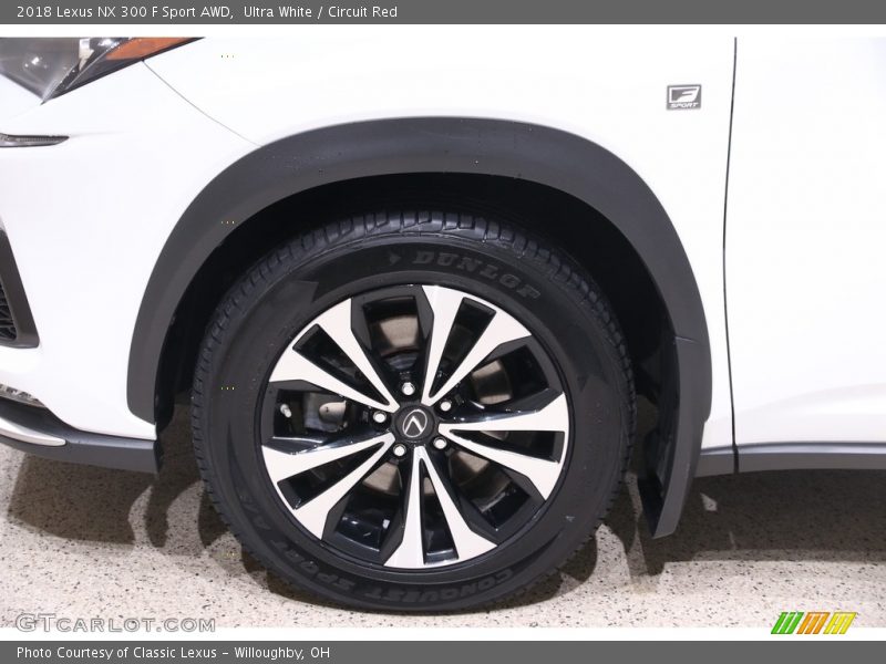 Ultra White / Circuit Red 2018 Lexus NX 300 F Sport AWD