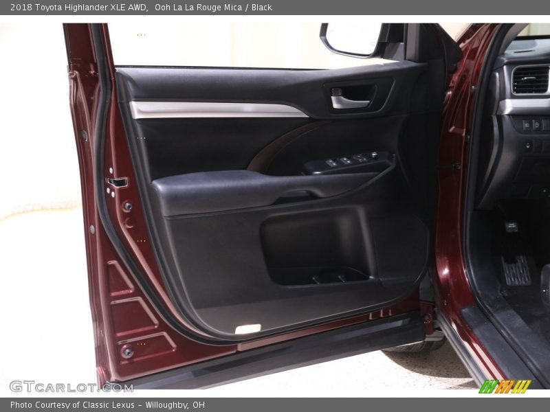 Ooh La La Rouge Mica / Black 2018 Toyota Highlander XLE AWD