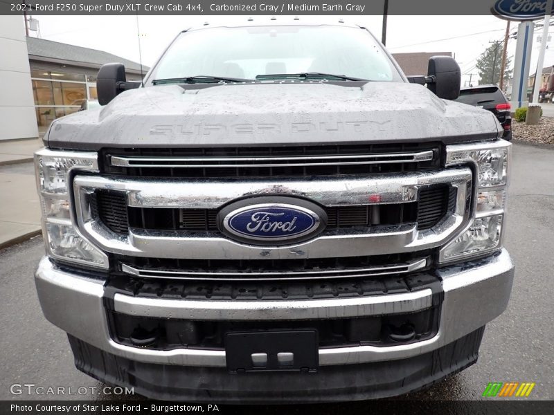 Carbonized Gray / Medium Earth Gray 2021 Ford F250 Super Duty XLT Crew Cab 4x4