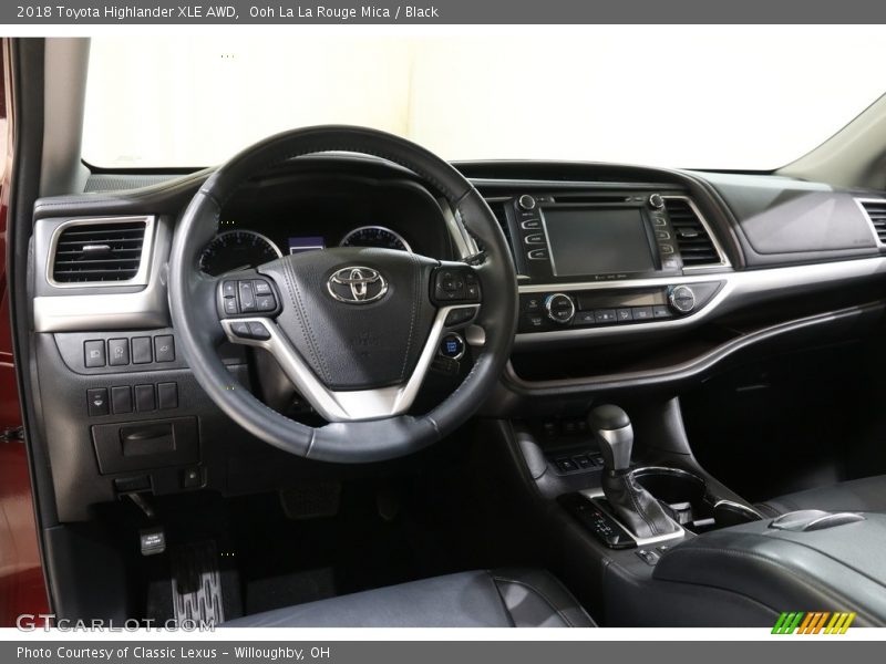 Ooh La La Rouge Mica / Black 2018 Toyota Highlander XLE AWD