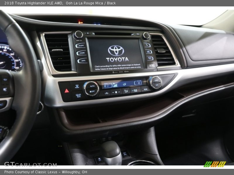 Ooh La La Rouge Mica / Black 2018 Toyota Highlander XLE AWD