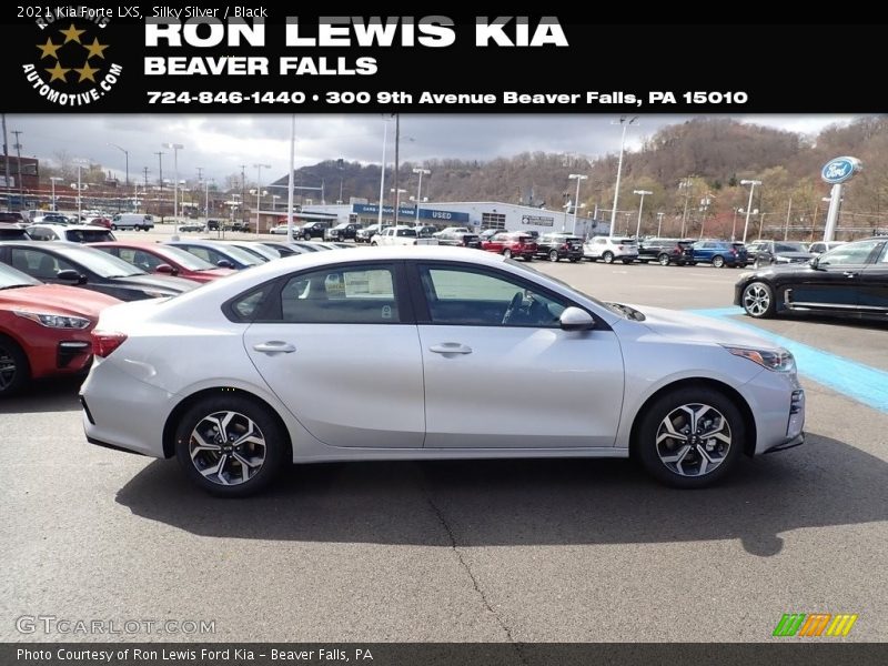 Silky Silver / Black 2021 Kia Forte LXS