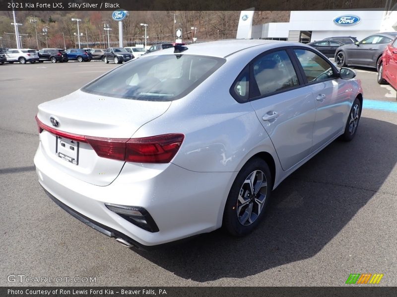 Silky Silver / Black 2021 Kia Forte LXS