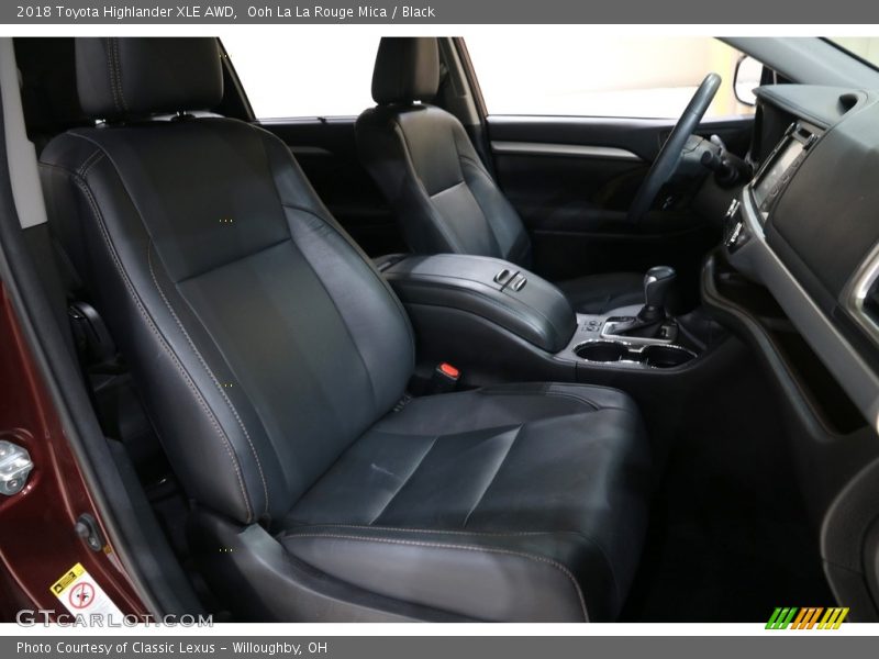 Ooh La La Rouge Mica / Black 2018 Toyota Highlander XLE AWD