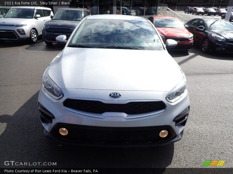 Silky Silver / Black 2021 Kia Forte LXS