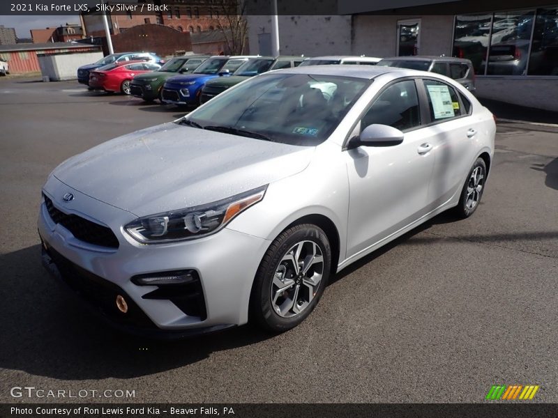 Silky Silver / Black 2021 Kia Forte LXS