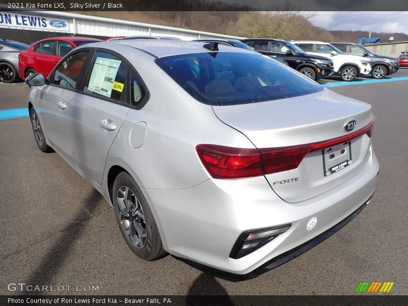 Silky Silver / Black 2021 Kia Forte LXS