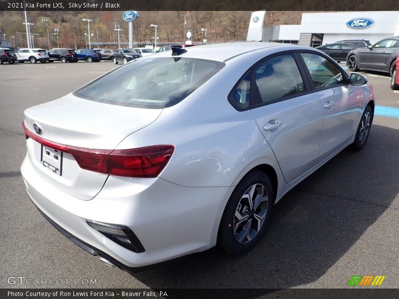 Silky Silver / Black 2021 Kia Forte LXS