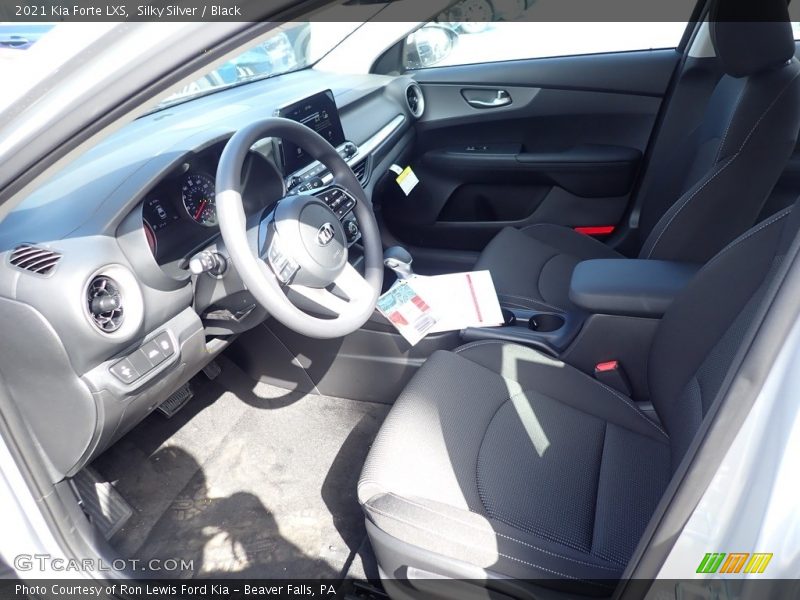 Silky Silver / Black 2021 Kia Forte LXS