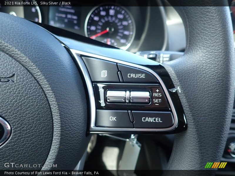Silky Silver / Black 2021 Kia Forte LXS