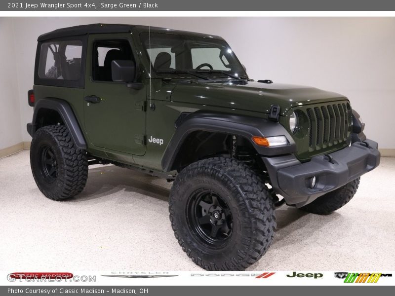 Sarge Green / Black 2021 Jeep Wrangler Sport 4x4