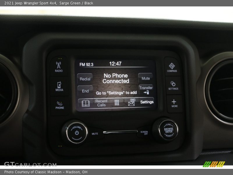 Sarge Green / Black 2021 Jeep Wrangler Sport 4x4