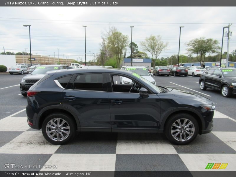 Deep Crystal Blue Mica / Black 2019 Mazda CX-5 Grand Touring