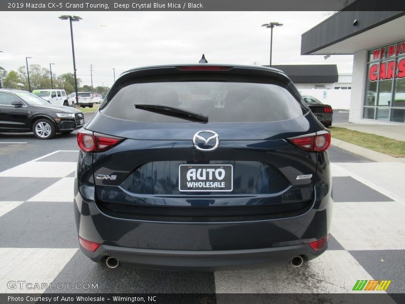Deep Crystal Blue Mica / Black 2019 Mazda CX-5 Grand Touring