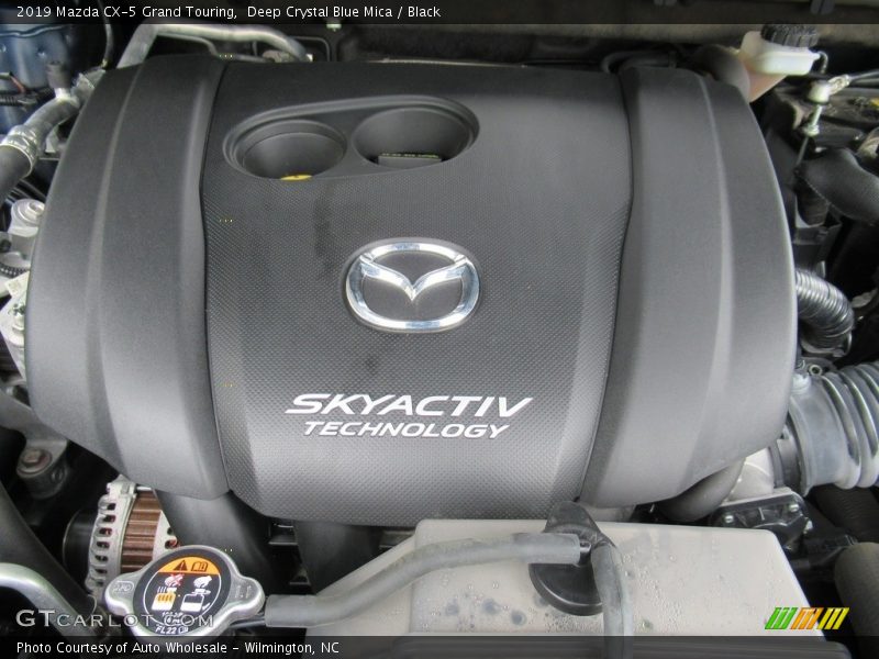 Deep Crystal Blue Mica / Black 2019 Mazda CX-5 Grand Touring