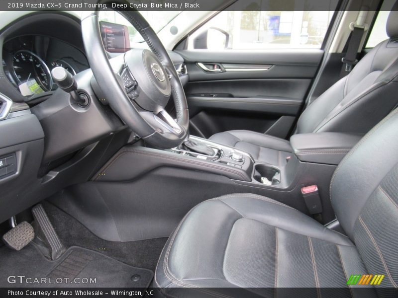 Deep Crystal Blue Mica / Black 2019 Mazda CX-5 Grand Touring