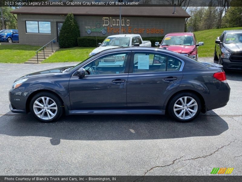 Graphite Gray Metallic / Off Black Leather 2013 Subaru Legacy 2.5i Limited