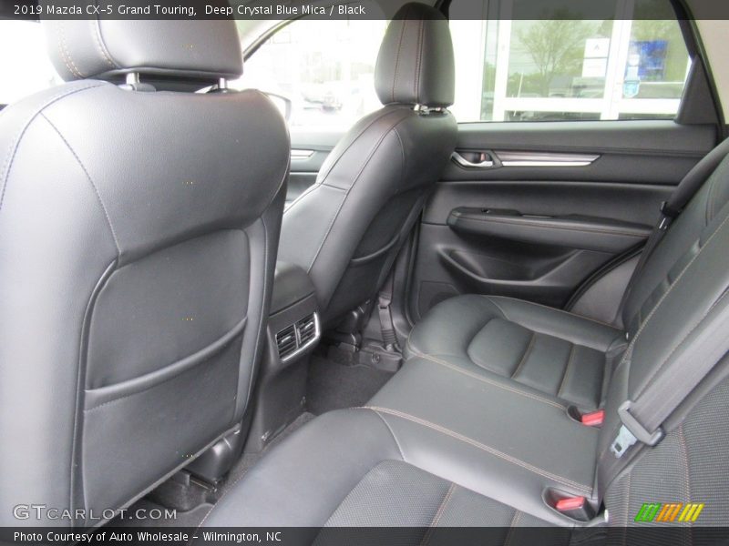 Deep Crystal Blue Mica / Black 2019 Mazda CX-5 Grand Touring