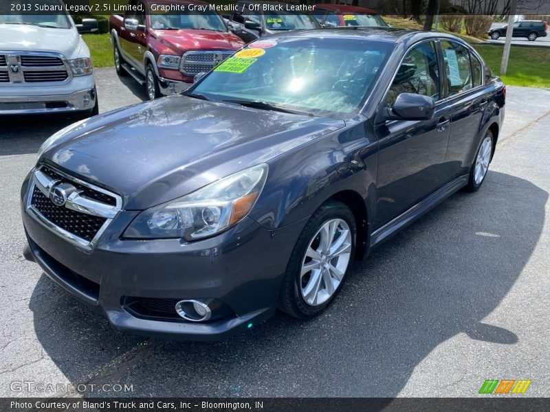 Graphite Gray Metallic / Off Black Leather 2013 Subaru Legacy 2.5i Limited