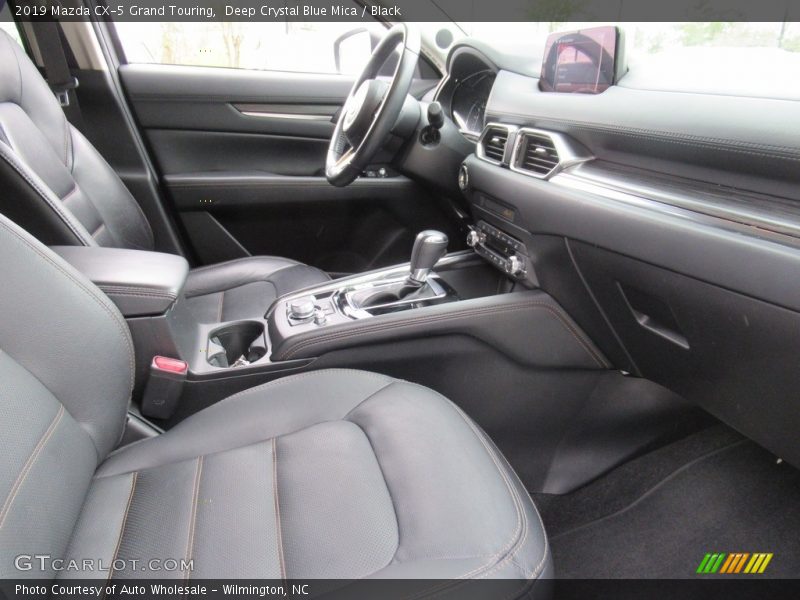 Deep Crystal Blue Mica / Black 2019 Mazda CX-5 Grand Touring