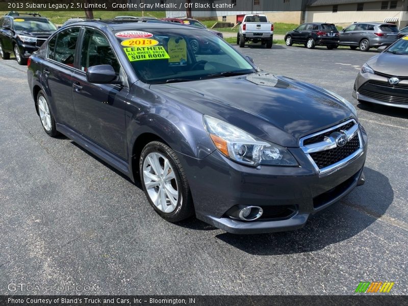 Graphite Gray Metallic / Off Black Leather 2013 Subaru Legacy 2.5i Limited