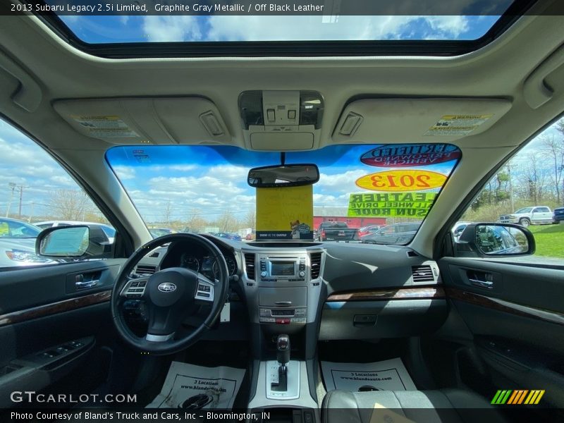 Graphite Gray Metallic / Off Black Leather 2013 Subaru Legacy 2.5i Limited