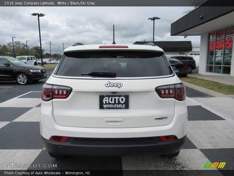 White / Black/Ski Gray 2018 Jeep Compass Latitude