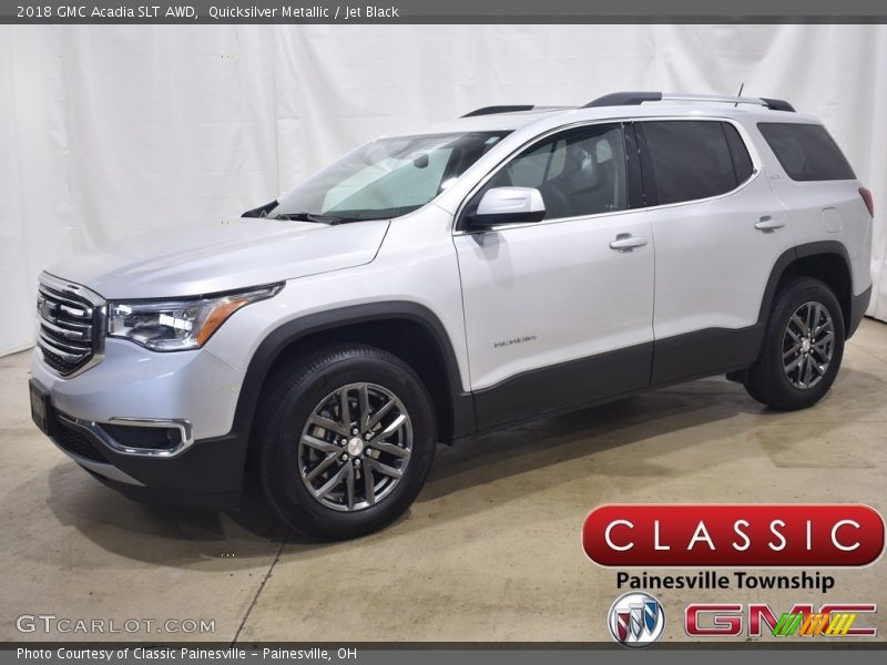 Quicksilver Metallic / Jet Black 2018 GMC Acadia SLT AWD