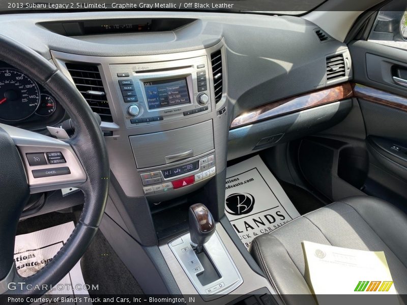 Graphite Gray Metallic / Off Black Leather 2013 Subaru Legacy 2.5i Limited