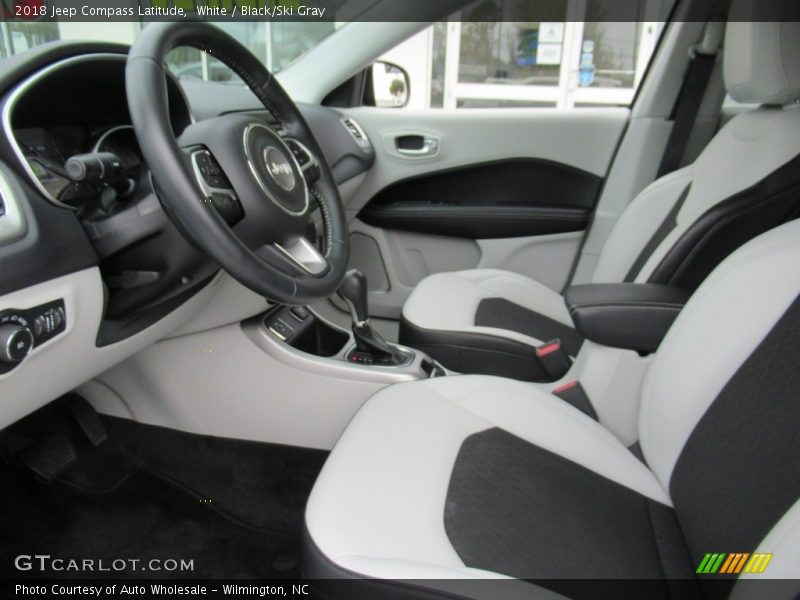 White / Black/Ski Gray 2018 Jeep Compass Latitude