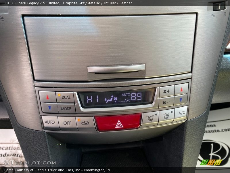 Graphite Gray Metallic / Off Black Leather 2013 Subaru Legacy 2.5i Limited